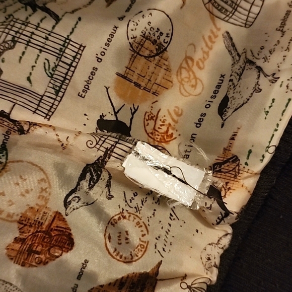 Cavalini Brown Vegan Leather Zip Jacket Size Large - Picture 5 of 6